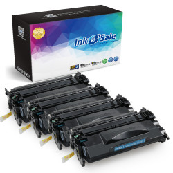 INK E-SALE Replacement for HP CF226X Black Toner Cartridges, 4 packs