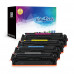 INK E-SALE Compatible HP 204A (CF510A CF511A CF512A CF513A) Toner Cartridges 4 Color Set