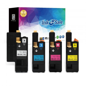 INK E-SALE Replacement Dell E525W KCMY Toner Cartridges 4 Color Set