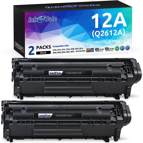 HP 12A Black (Q2612A) Compatible Toner Cartridge 4-Pack